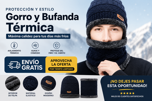 Set Invierno Gorro + Cuello