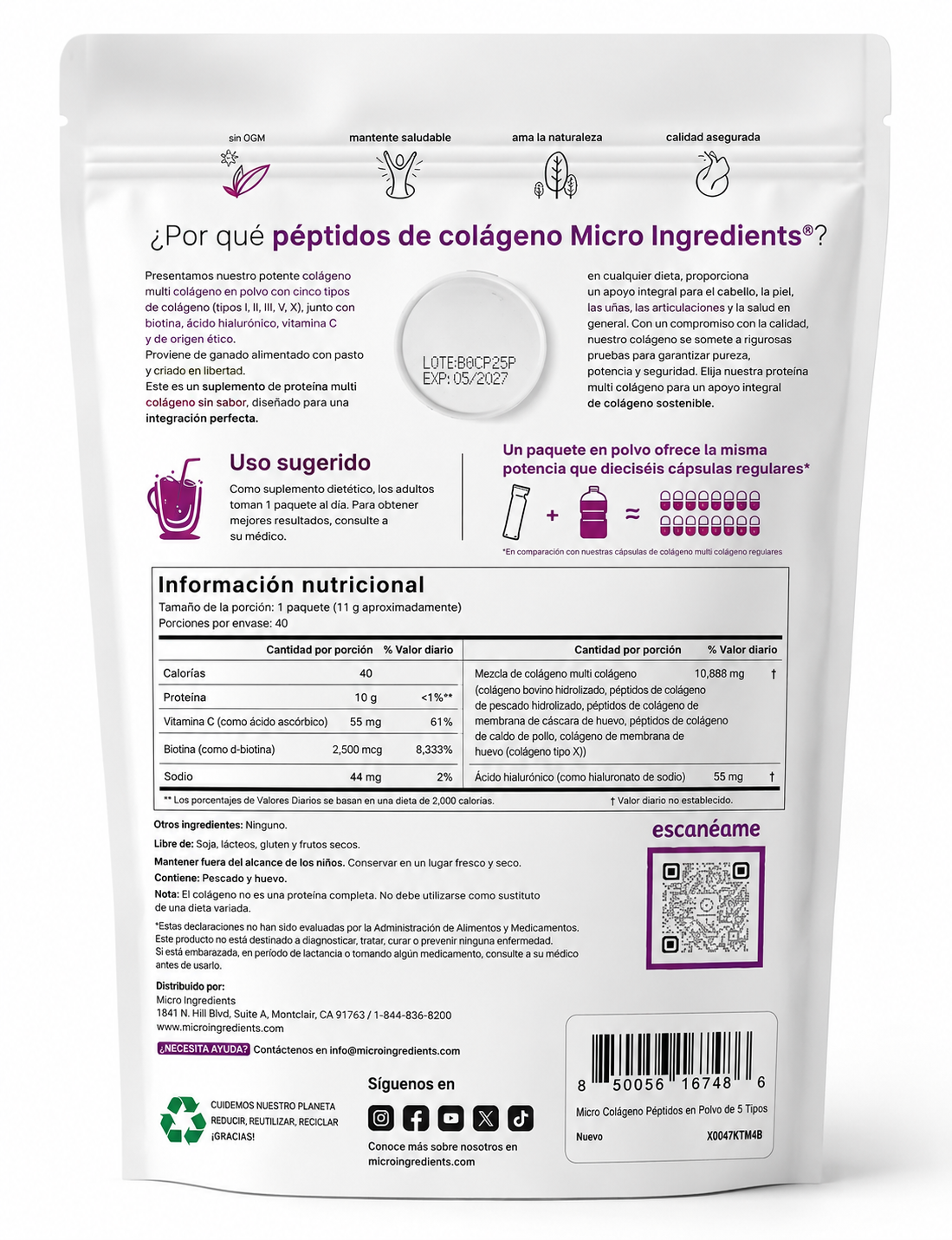 Multi Colágeno 5 en 1